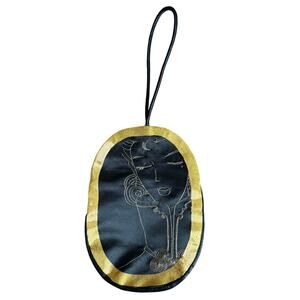 Black Silk Wristlet Clutch from Jooi Design